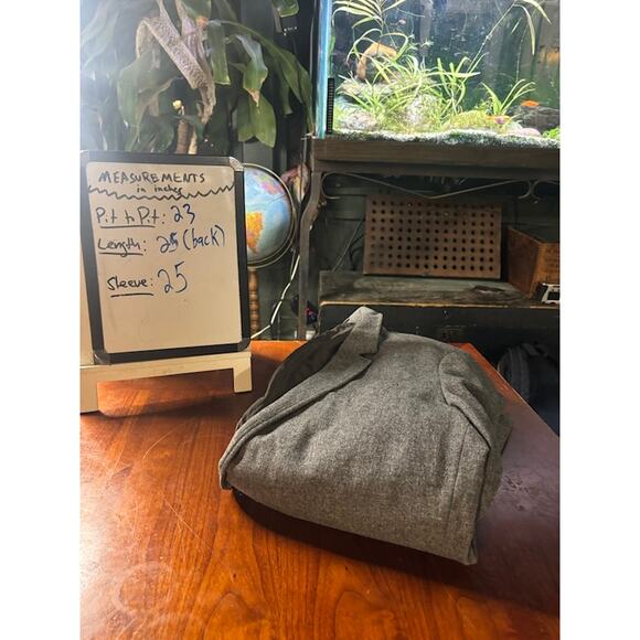 L. L. Bean Wool Blend Blazer Gray Sports Coat Suit Jacket Men's size 40 - Picture 9 of 9